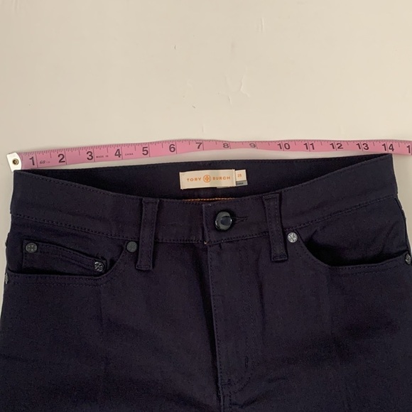 Tory Burch Navy Skinny Trousers Pants - Picture 12 of 14